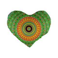 Mandala 16  Premium Heart Shape Cushion 