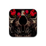 Death and Flowers Drink Coasters 4 Pack (Square) Front