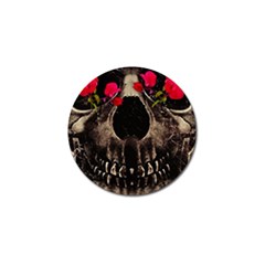 Death And Flowers Golf Ball Marker 4 Pack by dflcprints