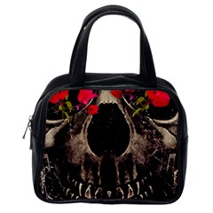 Death And Flowers Classic Handbag (one Side) by dflcprints