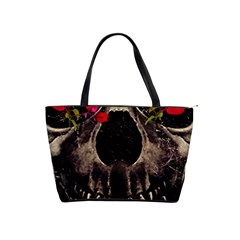 Death And Flowers Large Shoulder Bag by dflcprints