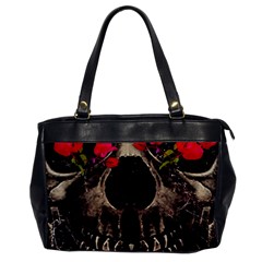 Death And Flowers Oversize Office Handbag (one Side) by dflcprints