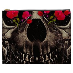 Death And Flowers Cosmetic Bag (xxxl)