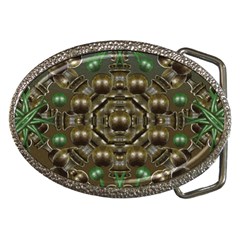 Japanese Garden Belt Buckle (oval) by dflcprints