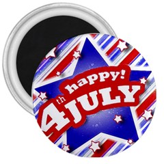 4th Of July Celebration Design 3  Button Magnet