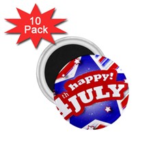 4th Of July Celebration Design 1 75  Button Magnet (10 Pack)