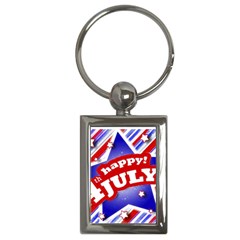 4th Of July Celebration Design Key Chain (rectangle) by dflcprints