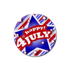 4th Of July Celebration Design Drink Coaster (round)