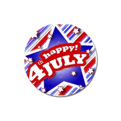 4th Of July Celebration Design Magnet 3  (round)