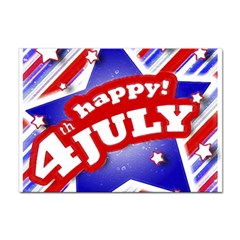 4th Of July Celebration Design A4 Sticker 10 Pack