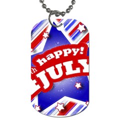 4th Of July Celebration Design Dog Tag (two-sided)  by dflcprints