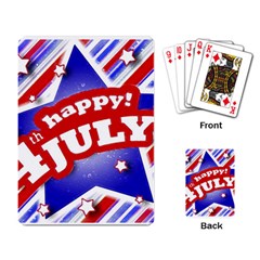 4th Of July Celebration Design Playing Cards Single Design by dflcprints