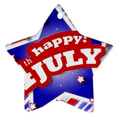 4th Of July Celebration Design Star Ornament (two Sides) by dflcprints