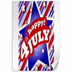 4th of July Celebration Design Canvas 20  x 30  (Unframed) 19.62 x28.9  Canvas - 1