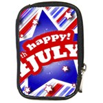 4th of July Celebration Design Compact Camera Leather Case Front