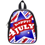 4th of July Celebration Design School Bag (Small) Front