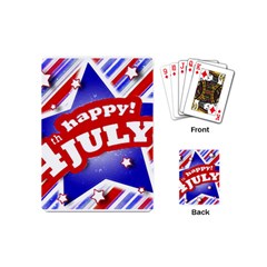 4th Of July Celebration Design Playing Cards (mini) by dflcprints