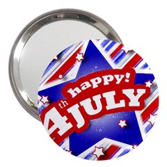 4th Of July Celebration Design 3  Handbag Mirror