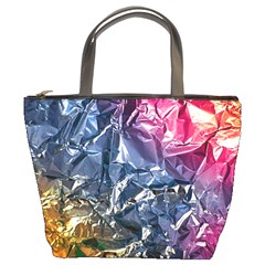 Texture   Rainbow Foil By Dori Stock Bucket Handbag