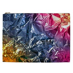 Texture   Rainbow Foil By Dori Stock Cosmetic Bag (xxl)