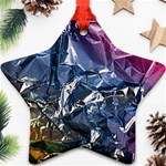 Texture   Rainbow Foil By Dori Stock Star Ornament (Two Sides) Front