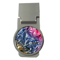 Texture   Rainbow Foil By Dori Stock Money Clip (round)