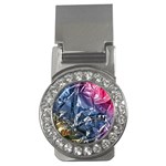 Texture   Rainbow Foil By Dori Stock Money Clip (CZ) Front