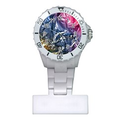 Texture   Rainbow Foil By Dori Stock Nurses Watch by TheWowFactor