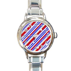 American Motif Round Italian Charm Watch by dflcprints