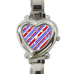 American Motif Heart Italian Charm Watch 