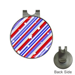 American Motif Hat Clip With Golf Ball Marker by dflcprints