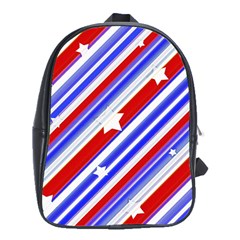 American Motif School Bag (xl) by dflcprints