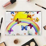 Butterfly Rainbow Days Cosmetic Bag (Large) Front