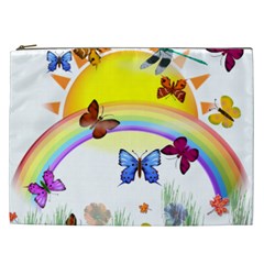 Butterfly Rainbow Days Cosmetic Bag (xxl)