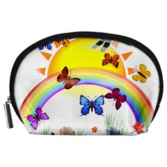 Butterfly Rainbow Days Accessory Pouch (large) by AlteredStates