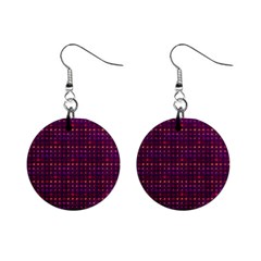 Funky Retro Pattern Mini Button Earrings