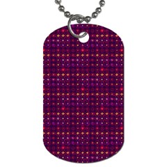 Funky Retro Pattern Dog Tag (one Sided)