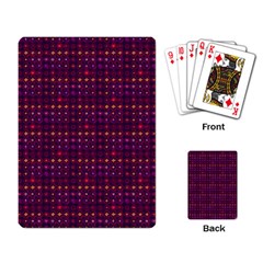 Funky Retro Pattern Playing Cards Single Design by SaraThePixelPixie