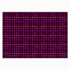 Funky Retro Pattern Glasses Cloth (large, Two Sided)