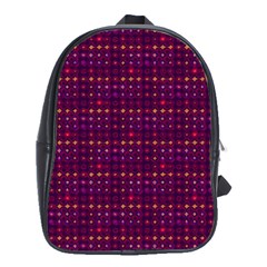 Funky Retro Pattern School Bag (large)