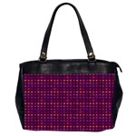 Funky Retro Pattern Oversize Office Handbag (Two Sides) Front