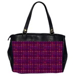 Funky Retro Pattern Oversize Office Handbag (Two Sides) Back