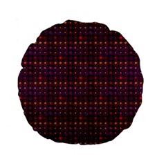 Funky Retro Pattern 15  Premium Round Cushion 