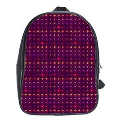 Funky Retro Pattern School Bag (xl)