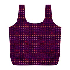 Funky Retro Pattern Reusable Bag (l)