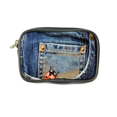 Blue Jean Butterfly Coin Purse