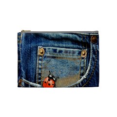 Blue Jean Butterfly Cosmetic Bag (medium) by AlteredStates