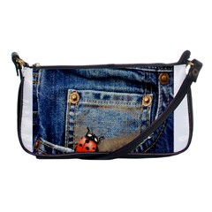 Blue Jean Butterfly Evening Bag