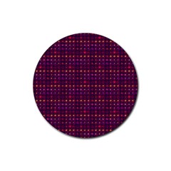 Funky Retro Pattern Drink Coaster (round)