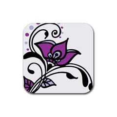 Awareness Flower Drink Coaster (square) by FunWithFibro